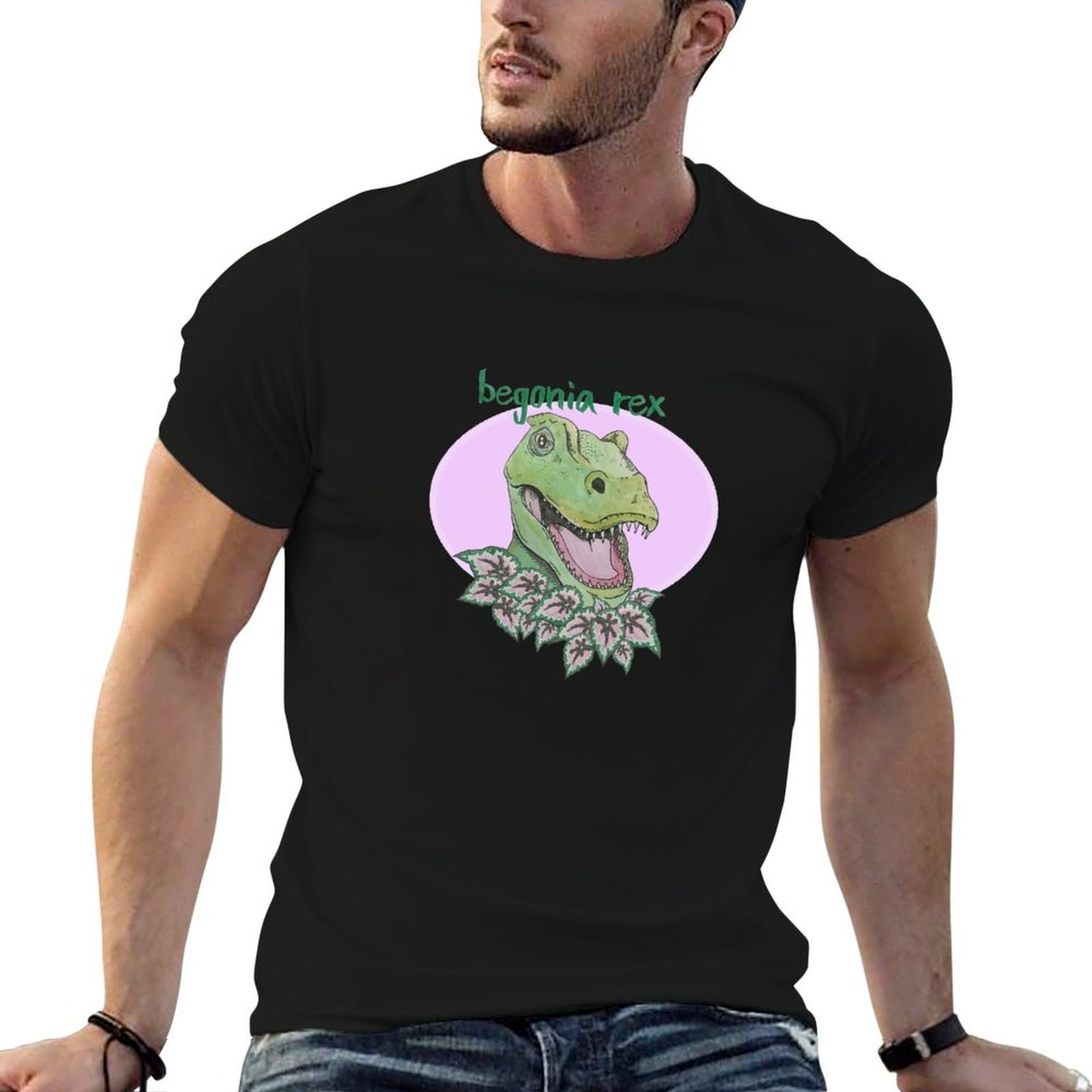 Begonia Rex - T-shirt T Rex Begonia (rose), t-shirts