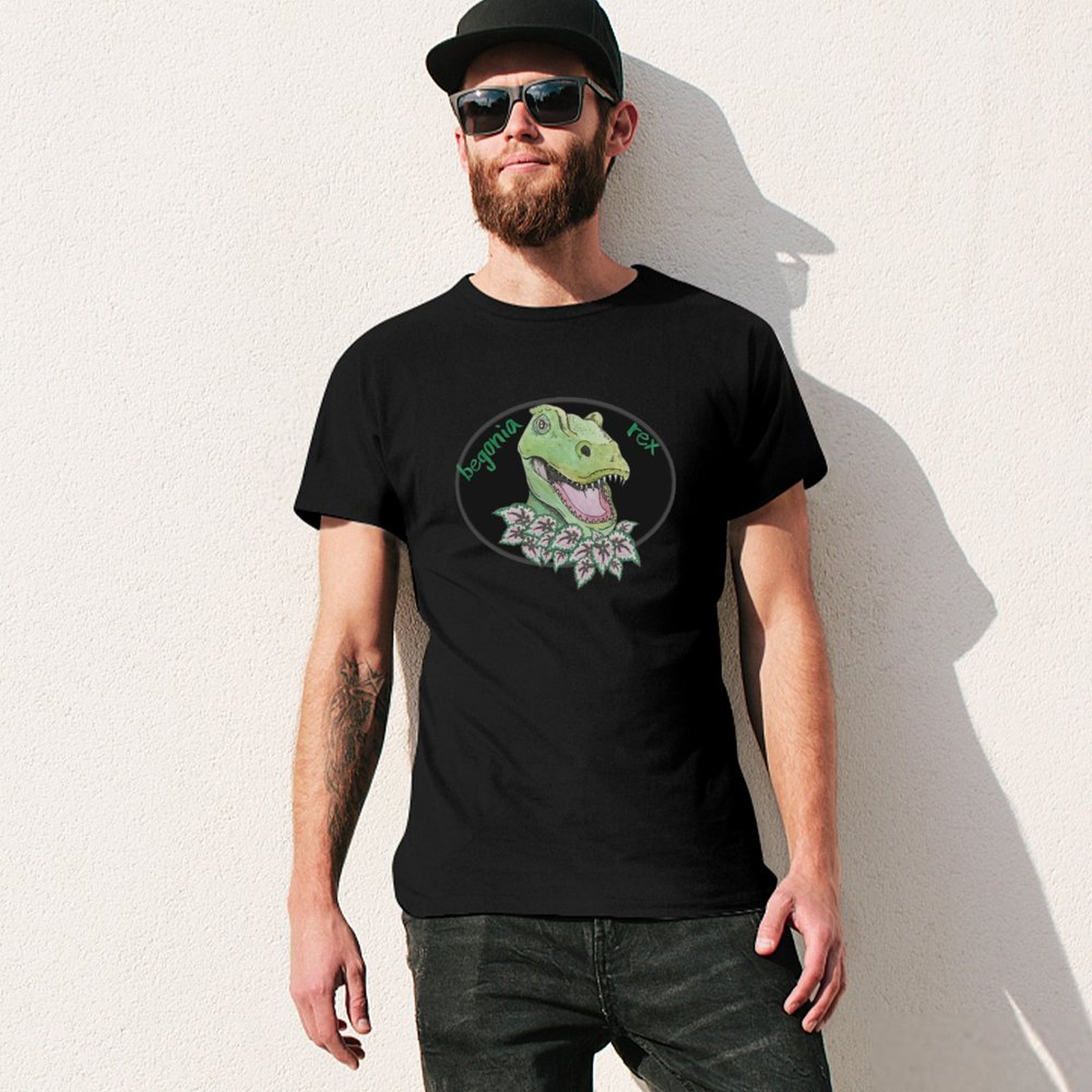 T-shirt T Rex Begonia, t-shirt - Begonia Rex avis et prix