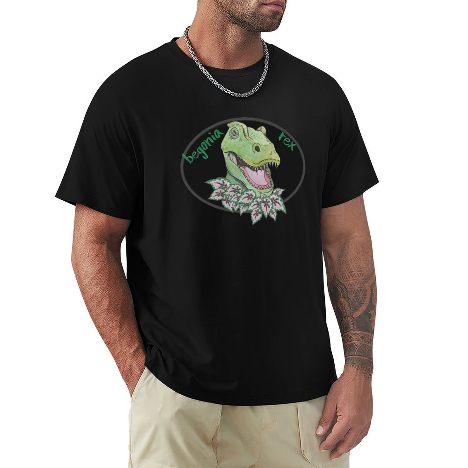 T-shirt décontracté T rex bego - Begonia Rex avis et prix